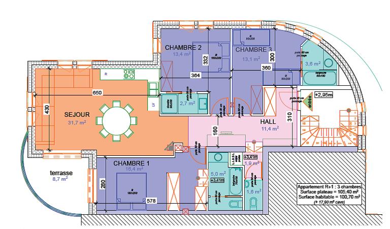 appartement à vendre vallorcine 3 chambres 3 salles de bains